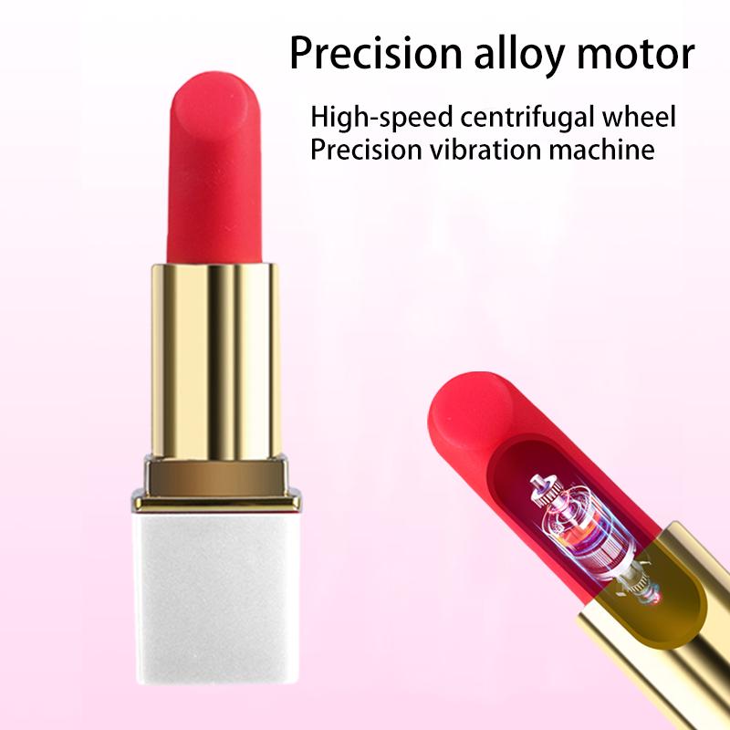 Вибратор помада "Lipstick", белый, 10 режимов вибрации