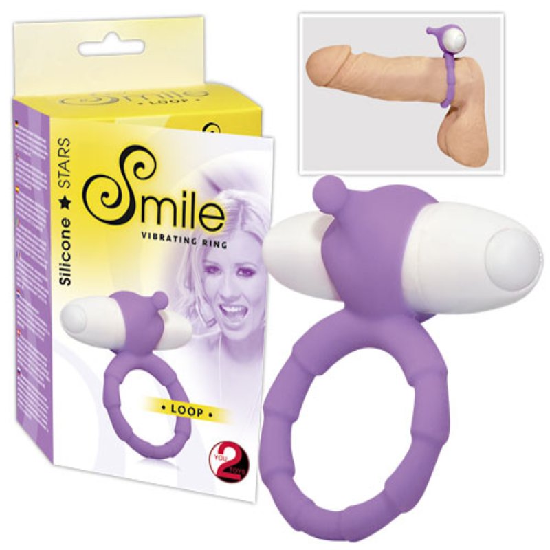 Кольцо эрекционное Smille с 7 режимами вибрации - зображення 1