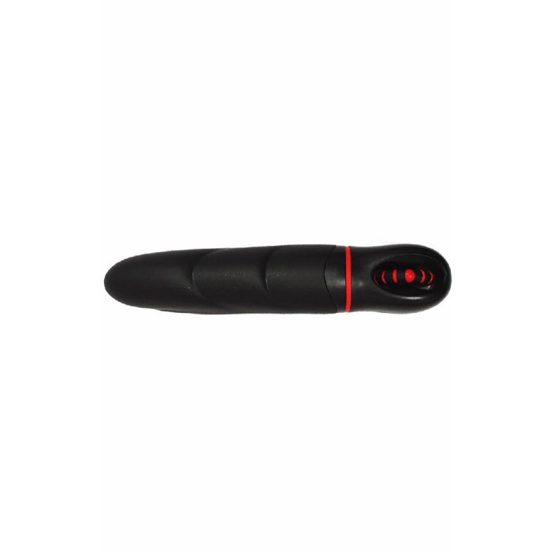 Вибратор с оригинальным дизайном и ребристой поверхностю AMOR BIG VIBRATOR  ANGELUS Black (Приложение НЕ Функционирует!)