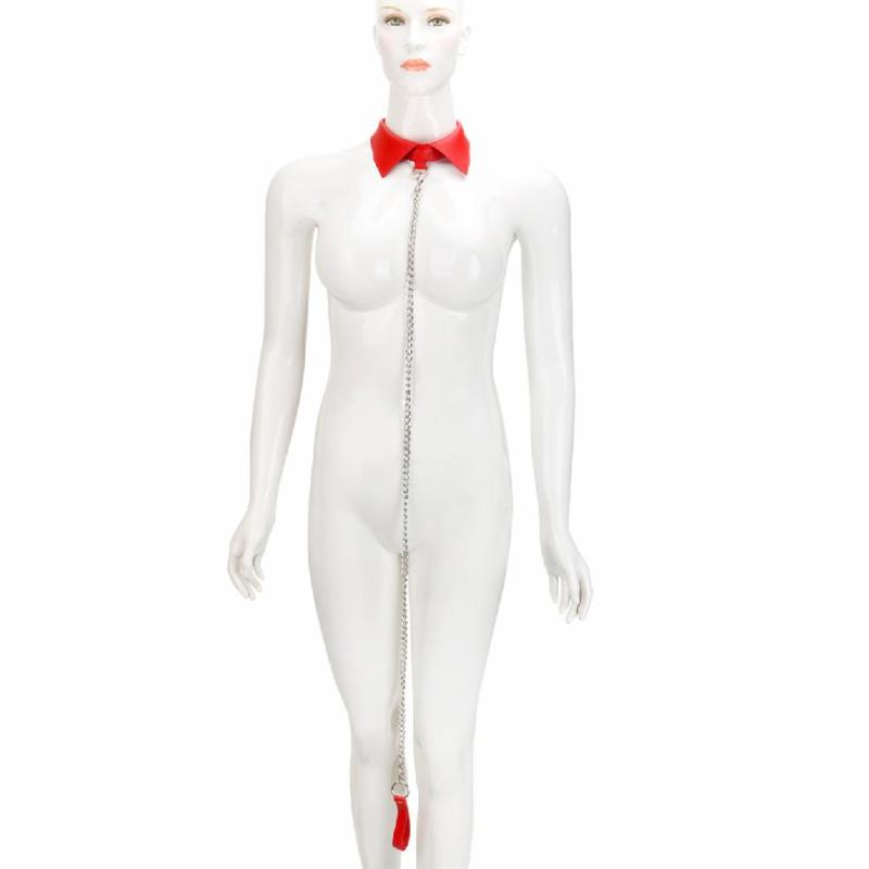 Воротник с цепью Madam Collar Red цвет красный