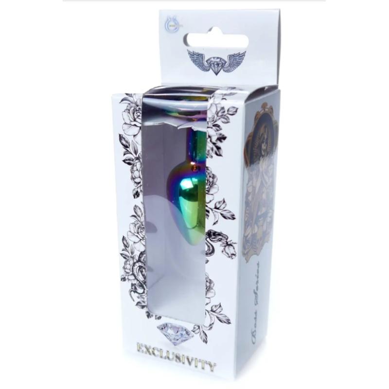 Анальная пробка Boss Series - Jewellery Multicolour PLUG Clear S