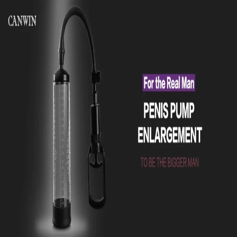 Вакуумная помпа для пениса CANWIN P128, ручной насос для увеличения и улучшения эрекции
