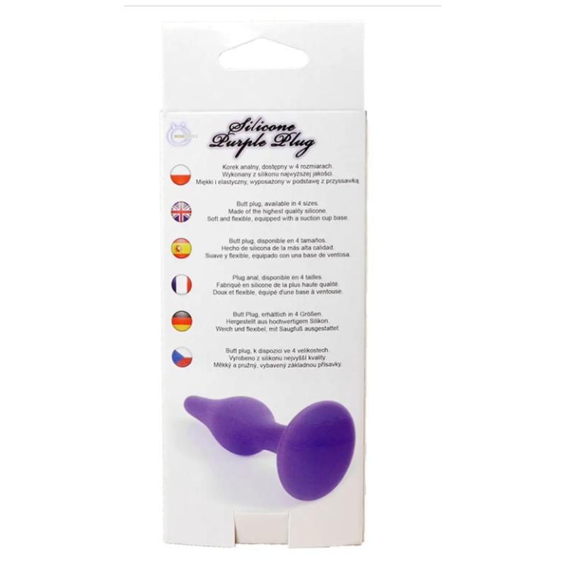 Анальный плаг Silicone Plug Purple - Large