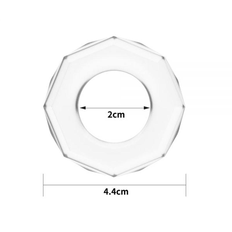 Прозрачное эрекционное кольцо POWER PLUS Cockring, Clear