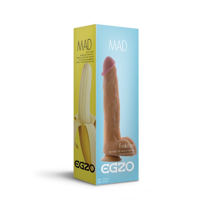 Фаллоимитатор EGZO Ciberskin DS003 ( 23,5 см х 5 см )