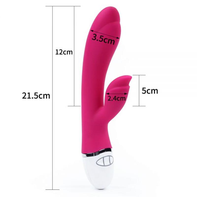 Вибромассажер с рельефным наконечником Rabbit Vibrator USB Rechargeable