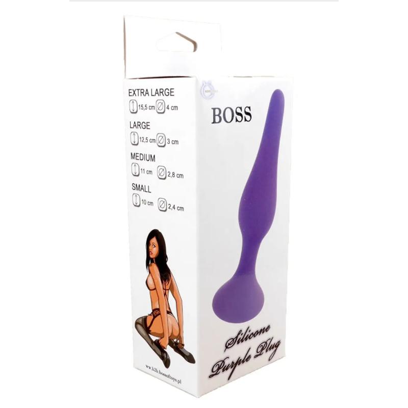 Анальный плаг Silicone Plug Purple - Medium