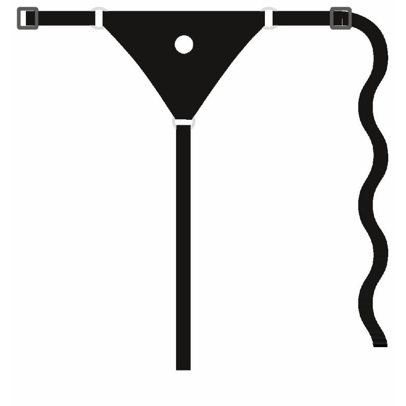 Силиконовый страпон на ремнях Silicone Strap-On
