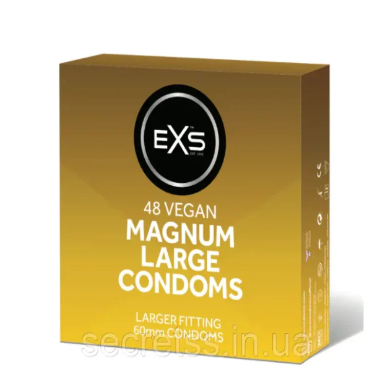 EXS Rightway Gold золотые презервативы, тонкие и увлажненные ( по 1 шт)
