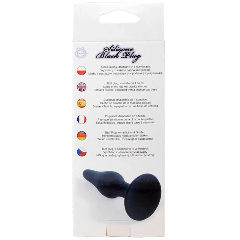 Анальный плаг Silicone Plug Black - Extra Large