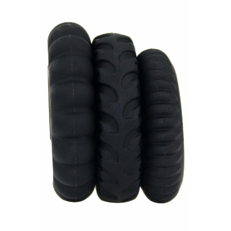 Набор эрекционных колец Cuddle Black Set 2 цвет черный