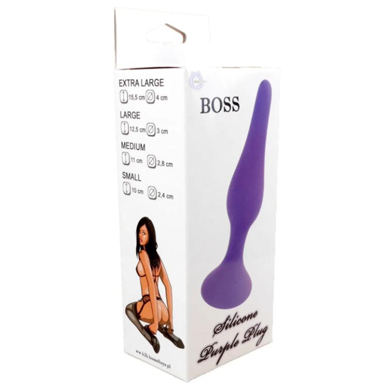 Анальный плаг Silicone Plug Purple - Large