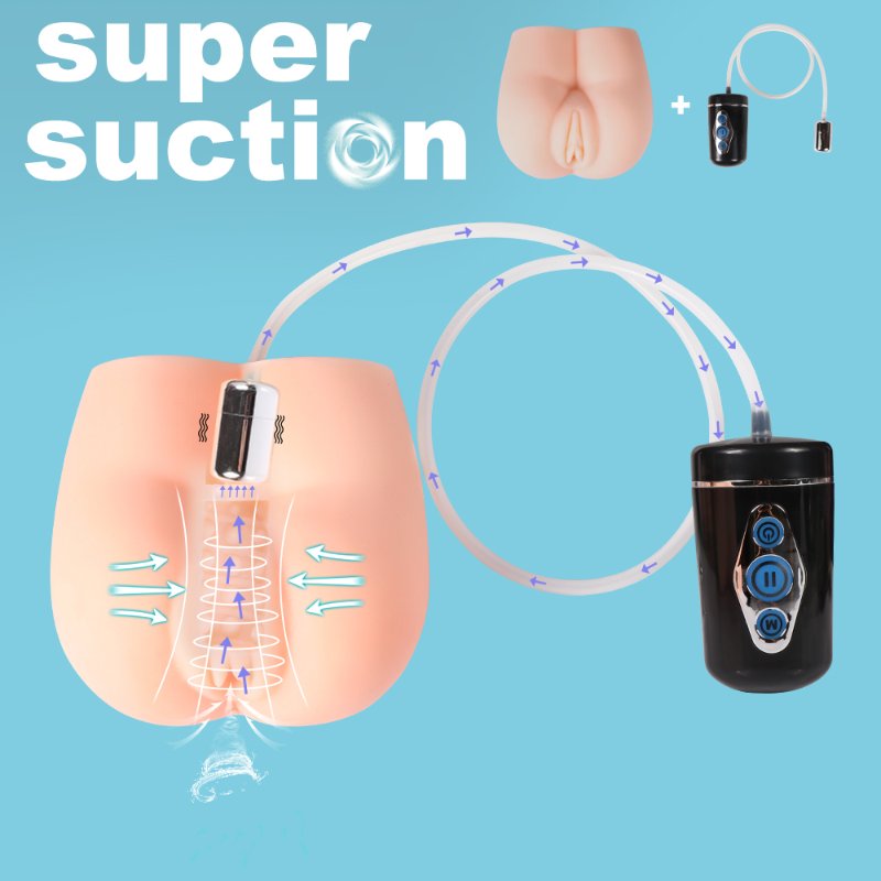 Мастурбатор  с отсосом "Sucking Vibrator", 10реж. вибрац. и 5реж.вс (Отсос работает соглас. инструк)