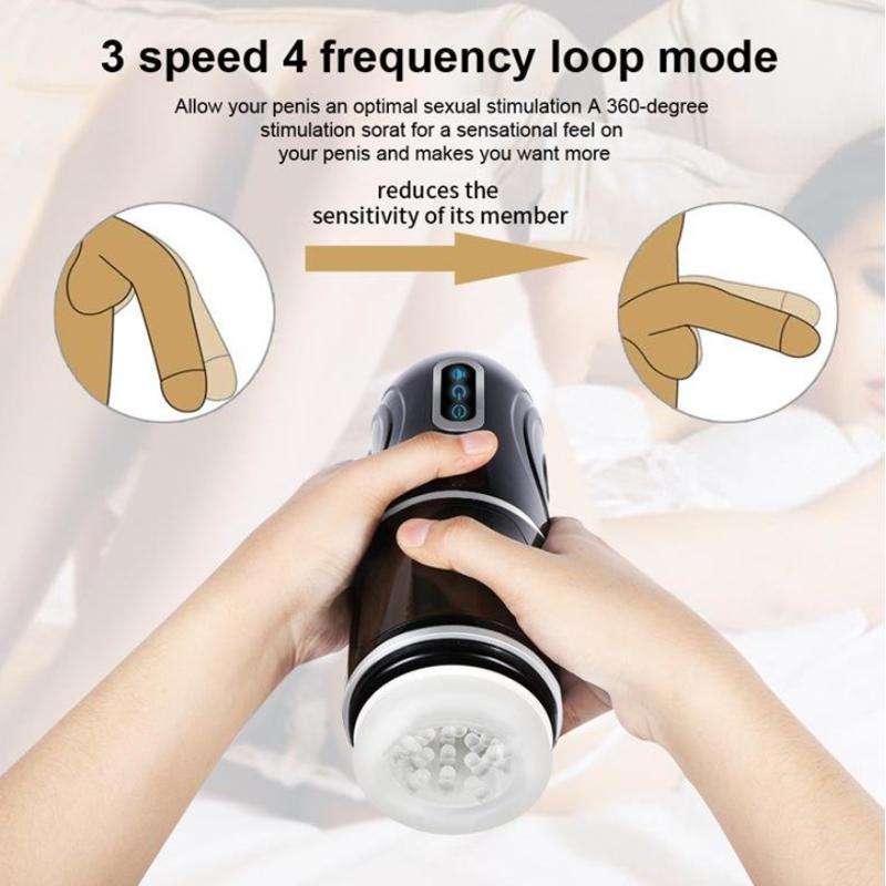Автоматический 3D мастурбатор Gia Thrusting Cup-Hand Free