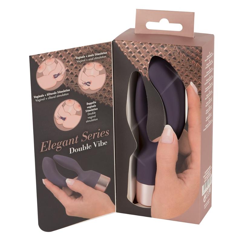 Вибратор кролик  с 10 режимов вибрации Elegant Series Double Vibe