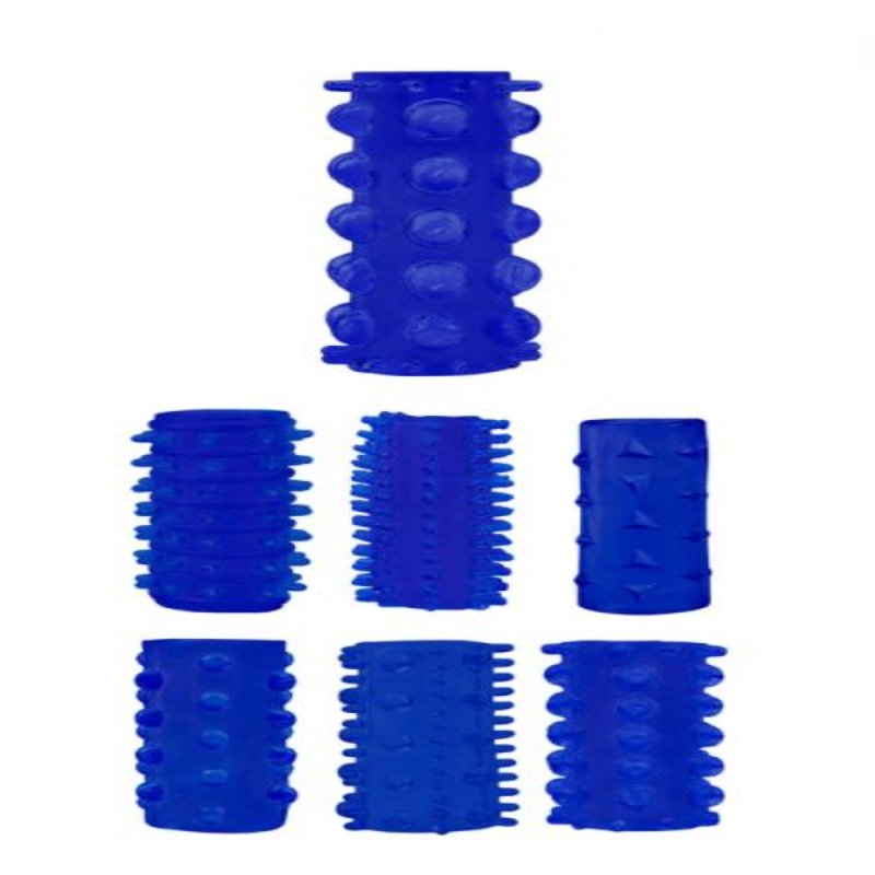 Набор насадок Penis Sleeve Kits-Blue - зображення 1