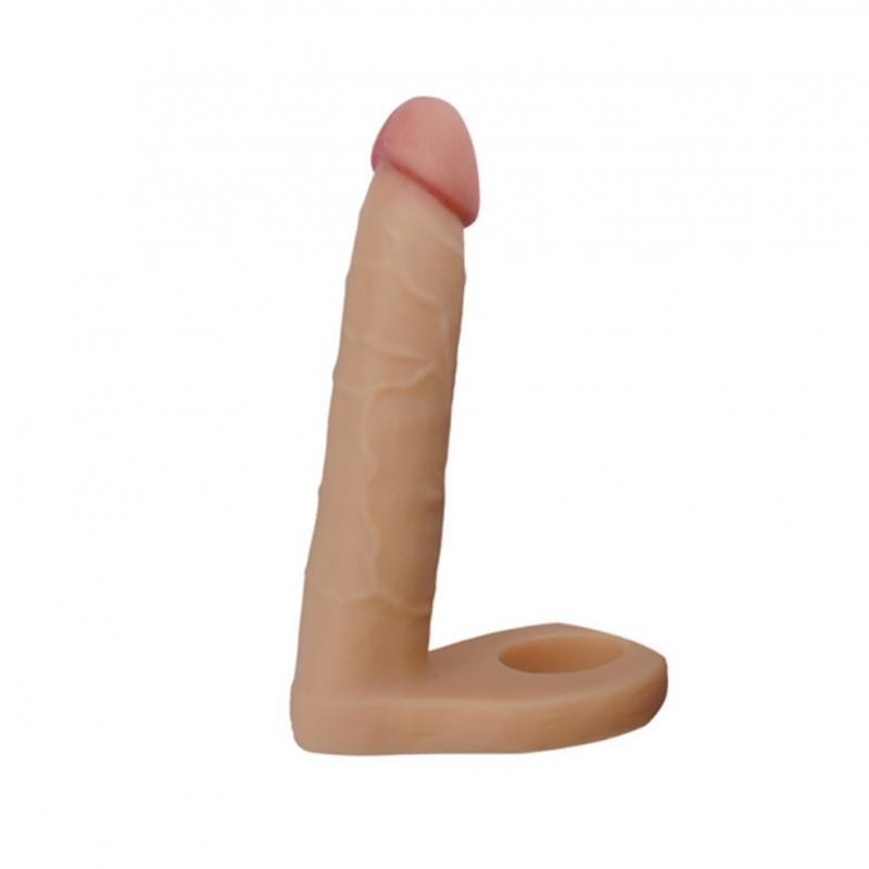Телесная насадка для двойного проникновения 6.25" The Ultra Soft Double, Flesh