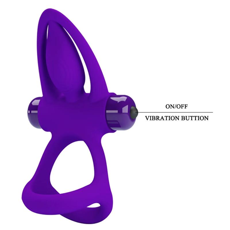 Эрекционное вибро кольцо Pretty Love - Vibration Cock Ring, 10 vibration functions