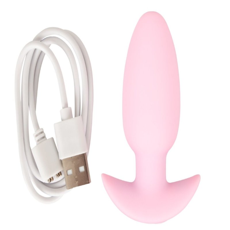 Анальная пробка с вибрацией Vibrating Mini Butt Plug Rose