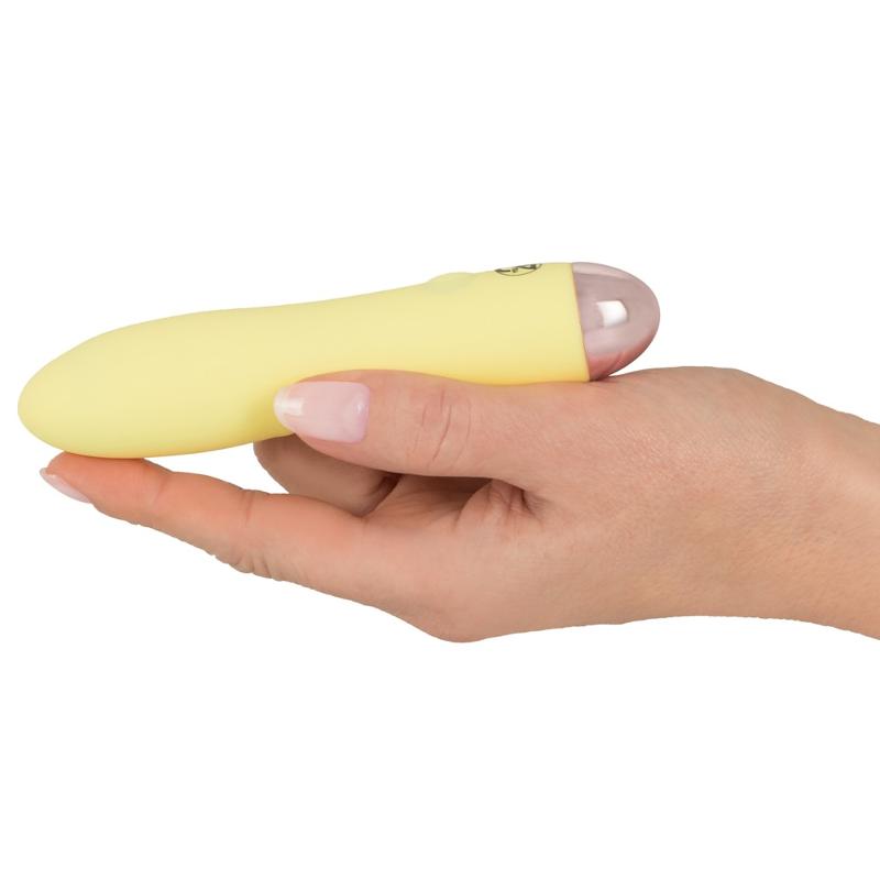 Желтый мини-вибратор Cuties Mini Vibrator с 7 различными вибрационными режимами