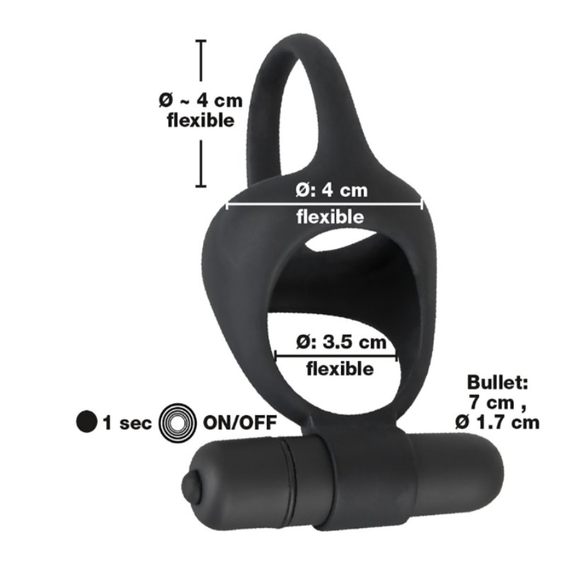 Эрекционное кольцо с вибрацией Vibrating cock & ball ring