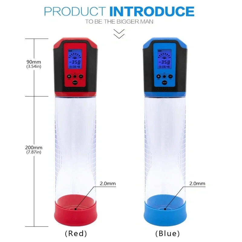 Вакуумная помпа для мужчин CANWIN Passion Pump P648AU, автоматическая, LCD