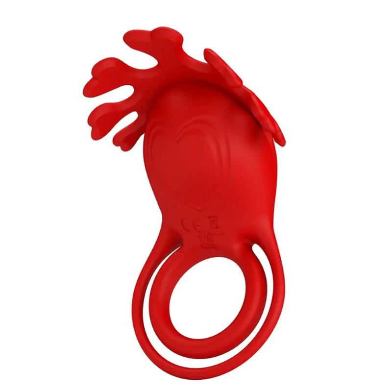 Кольцо эрекционное Pretty Love - Vibration Penis Ring Ruben Red