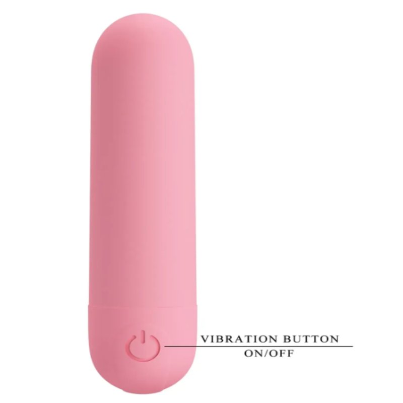 Перезаряжаемая вибропуля Pretty Love - Stefan Light pink, BI-300085-3