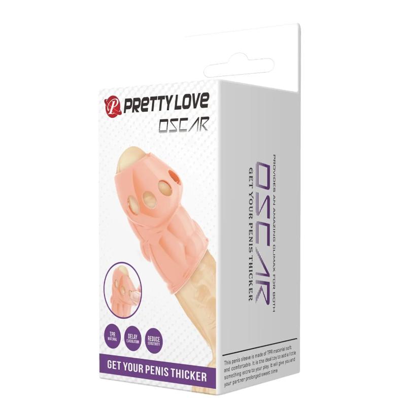 Насадка стимулирующая Pretty Love - Oscar Clear Bodily