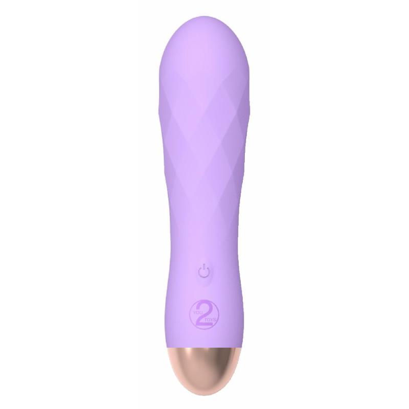 Фиолетовый мини-вибратор с необычной текстурой Cuties Mini Vibrator
