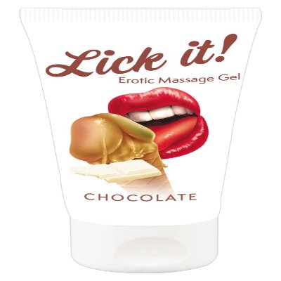 2в1 лубрикант та масажна олія - Lick It! Chocolate, 50 мл