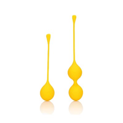 Набір вагінальних кульок - Loveline Silicone Kegel Balls Training Set Carambola