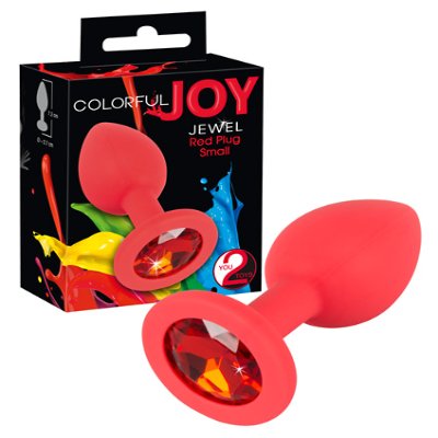 Анальна пробка  - Colorful Joy Jewel Red Plug Small