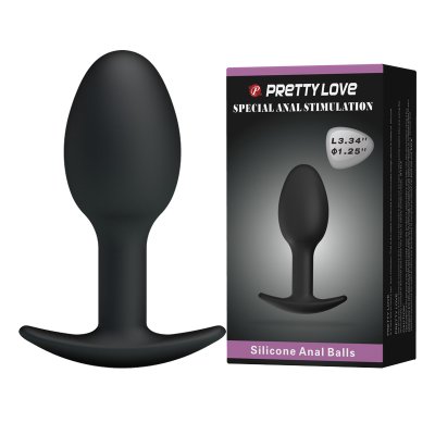 Анальна пробка - Pretty Love Special Anal Stimulation Anal Balls 3.34" Black