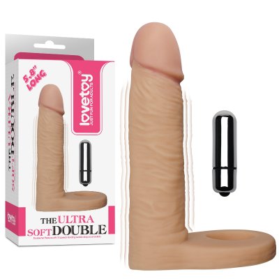 Насадка для подвійного проникнення - The Ultra Soft Double Vibrating 5.8 "