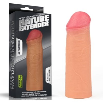 Насадка на член - Revolutionary Silicone Nature Extender Add 2" Flesh