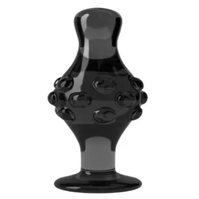 Анальна пробка - Glass Romance 4.5" Black
