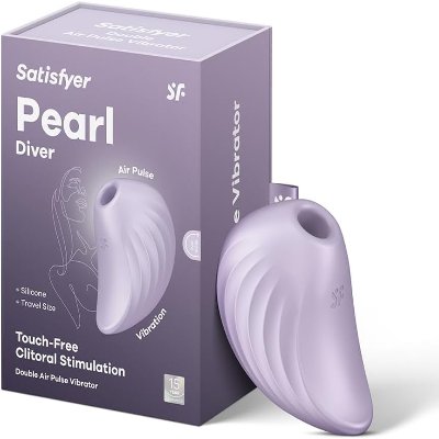 Вакуумний кліторальний вібратор - Satisfyer Pearl Diver Violet