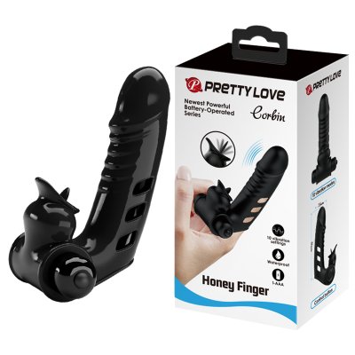 Насадка на палець - Pretty Love Corbin Finger Vibrator Black