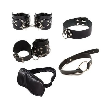 Набір Exxtreme Sex BDSM Leather Set Black