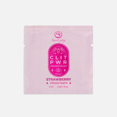 Бальзам для клітора з вібрацією - Secret Play Clit Pwr Strawberry, 2 мл