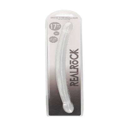 Двосторонній фалоімітатор - Realrock Double Dong 17" Transparent