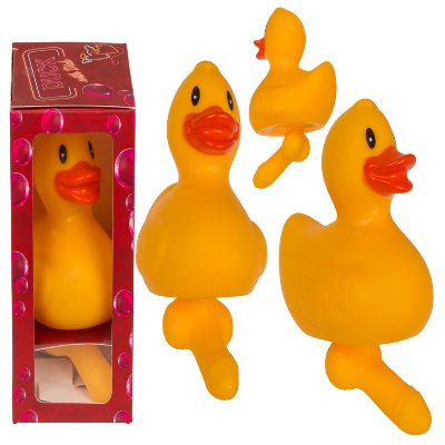 Гумова качечка з пенісом Duck With Dick