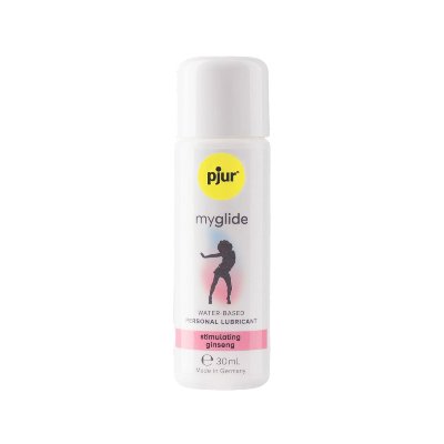 Збуджувальна змазка на водній основі pjur myglide 30 мл, із женьшенем, тепло+поколювання