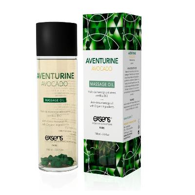 Масажна олія EXSENS Aventurine Avocado (антистрес з авантюрином) 100мл, натуральна