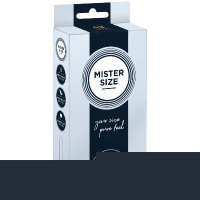 Презервативи Mister Size - pure feel - 53 (10 condoms), товщина 0,05 мм