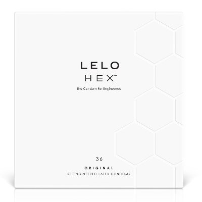 Презервативи LELO HEX Condoms Original 36 Pack, тонкі та суперміцні