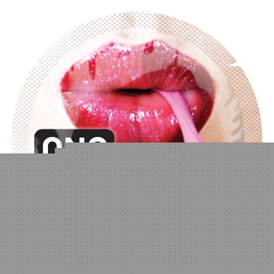 Ароматизований презерватив ONE FlavorWaves Bubblegum, 1 шт, фіолетовий, запах жувальної гумки