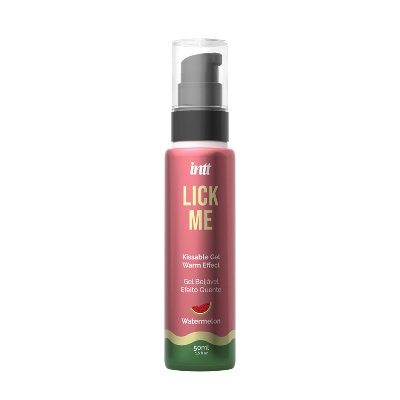 Гель для оральних пестощів із зігрівальним ефектом INTT Lick Me Kissable Gel Watermelon 50 мл, без цукру