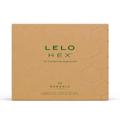 Презервативи LELO HEX Condoms Organic 36 Pack, тонкі та суперміцні